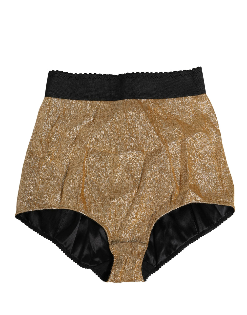 Women’s Dolce & Gabbana Gold Silk Blend High Waist Girdle Panty Underwear