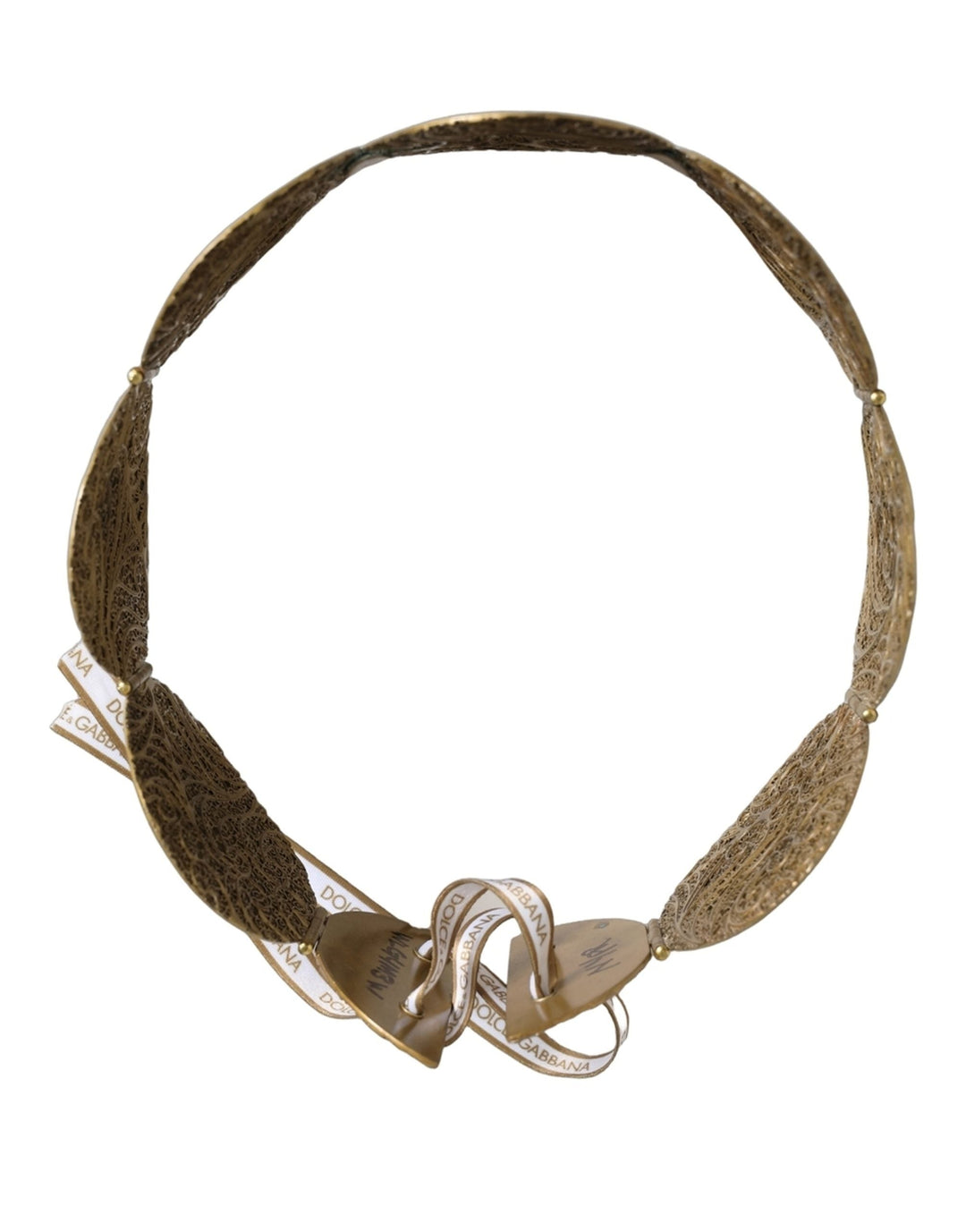 Women’s Dolce &amp; Gabbana Gold Tone Brass Coin Metal Waist Cintura Belt