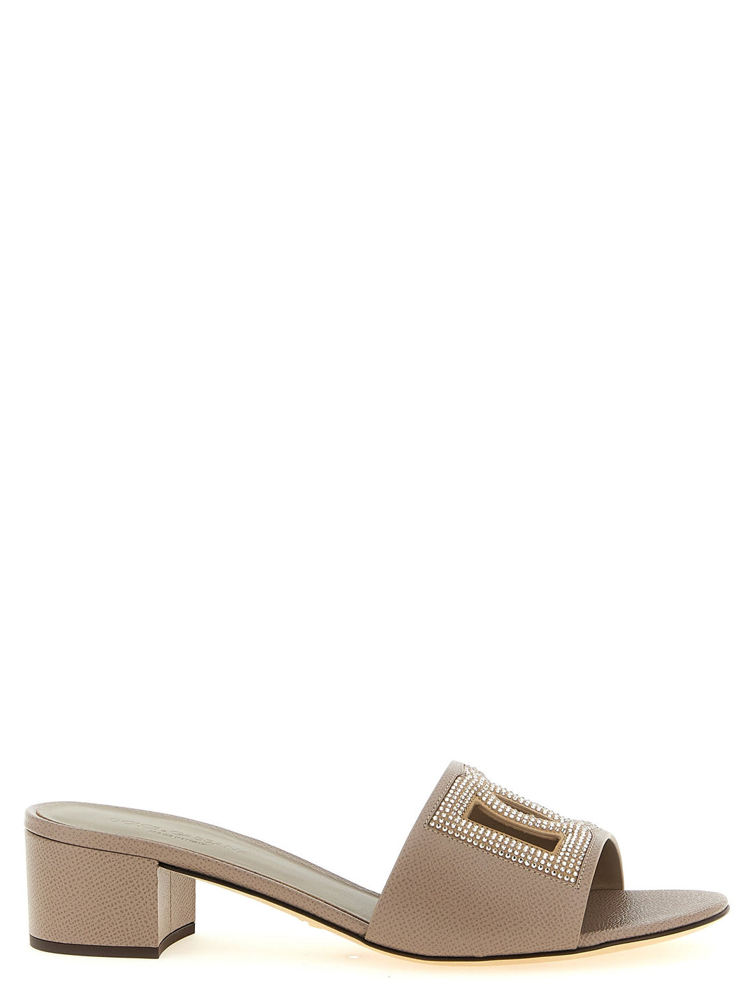 Women’s Dolce &amp; Gabbana Gray Calfskin Mules