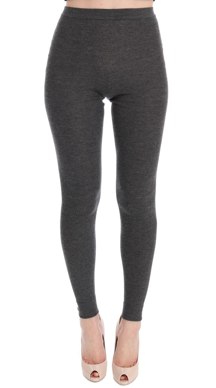 Dolce &amp; Gabbana Gray Cashmere Stretch Tights