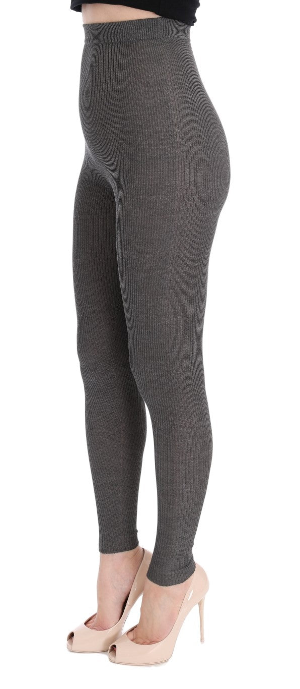 Dolce &amp; Gabbana Gray Cashmere Stretch Tights