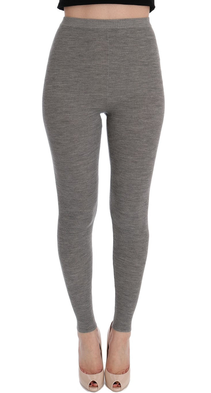 Dolce &amp; Gabbana Gray Cashmere Stretch Tights