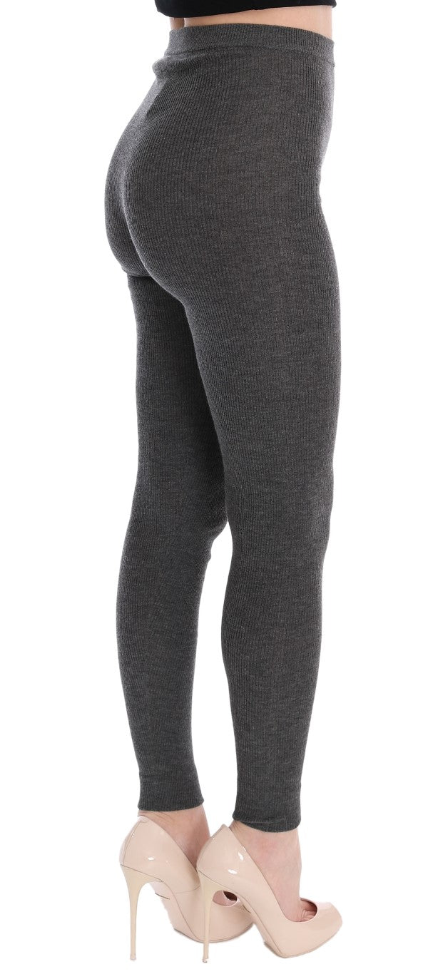 Dolce &amp; Gabbana Gray Cashmere Stretch Tights