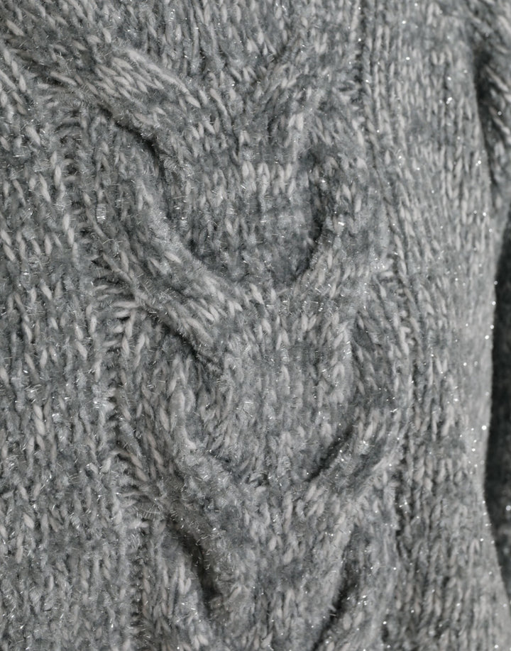 Women’s Dolce &amp; Gabbana Gray Cashmere Turtle Neck Pullover Sweater