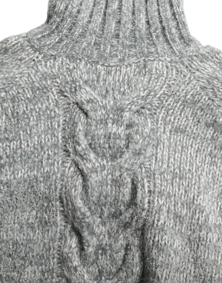 Women’s Dolce &amp; Gabbana Gray Cashmere Turtle Neck Pullover Sweater