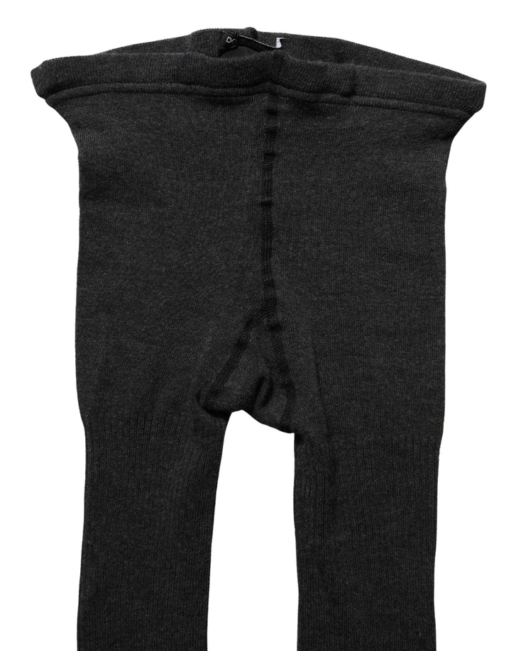 Women’s Dolce &amp; Gabbana Gray Cotton Tights Stocking Pantyhose Socks