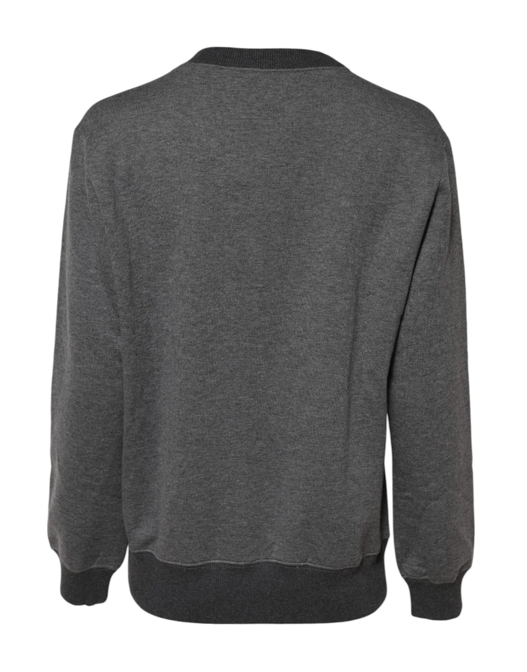 Women’s Dolce &amp; Gabbana Gray Dg Logo Embroidered Pullover Sweater
