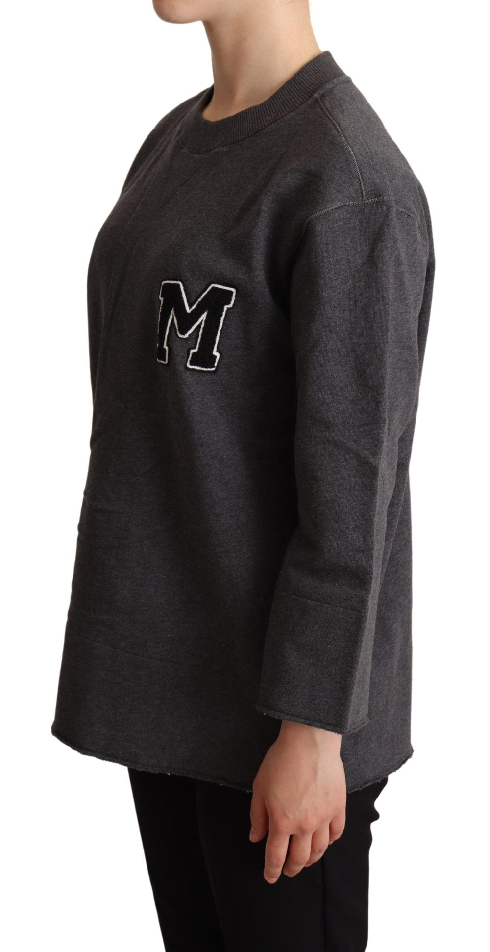 Women’s Dolce & Gabbana Gray Embroidered Women Pullover Sweater