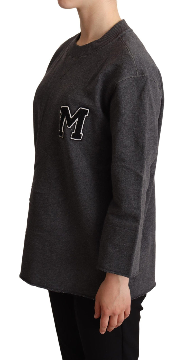 Women’s Dolce &amp; Gabbana Gray Embroidered Women Pullover Sweater