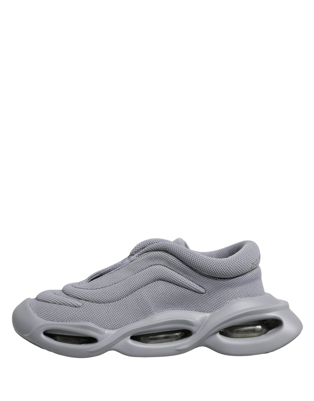 Dolce &amp; Gabbana Gray Slip On Wave Low Top Sneakers