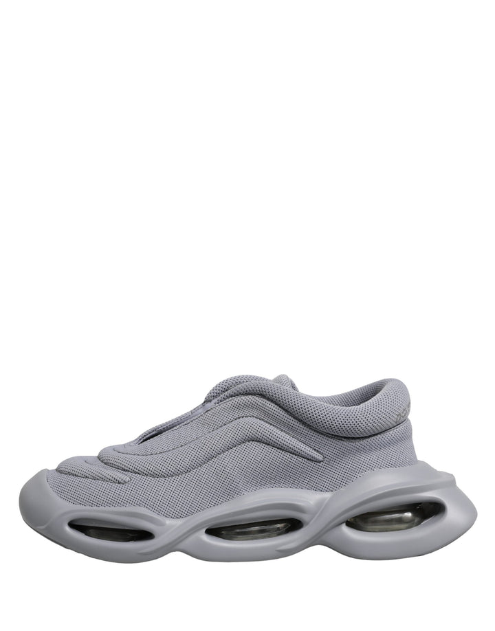 Dolce &amp; Gabbana Gray Slip On Wave Low Top Sneakers