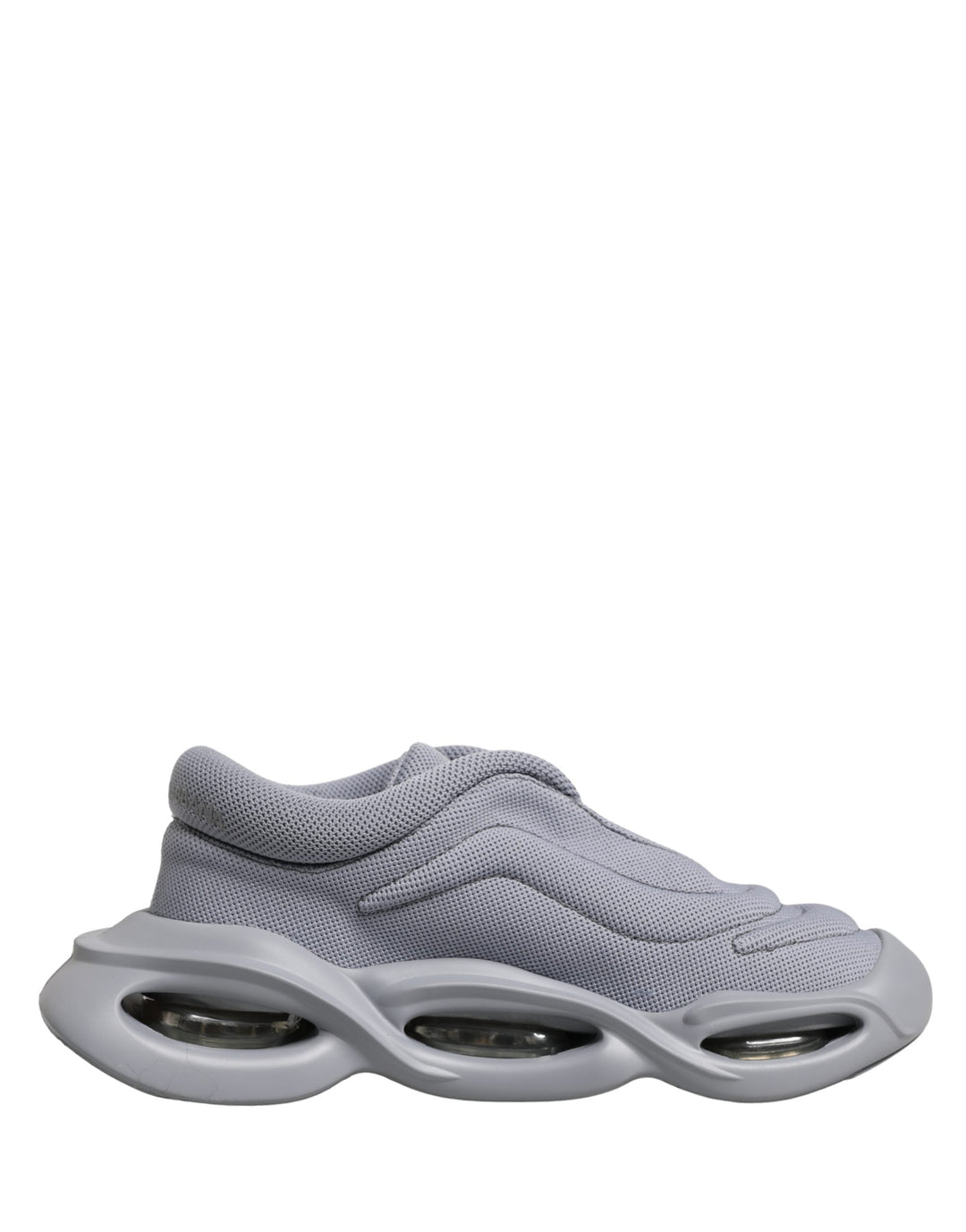 Dolce &amp; Gabbana Gray Slip On Wave Low Top Sneakers