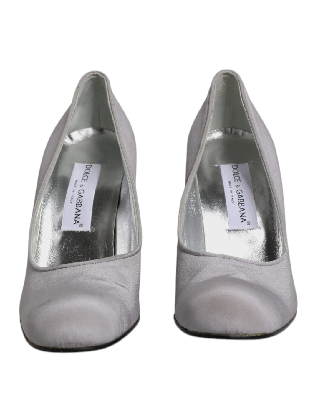 Women’s Dolce & Gabbana Gray Suede Leather High Heel Pumps Shoes