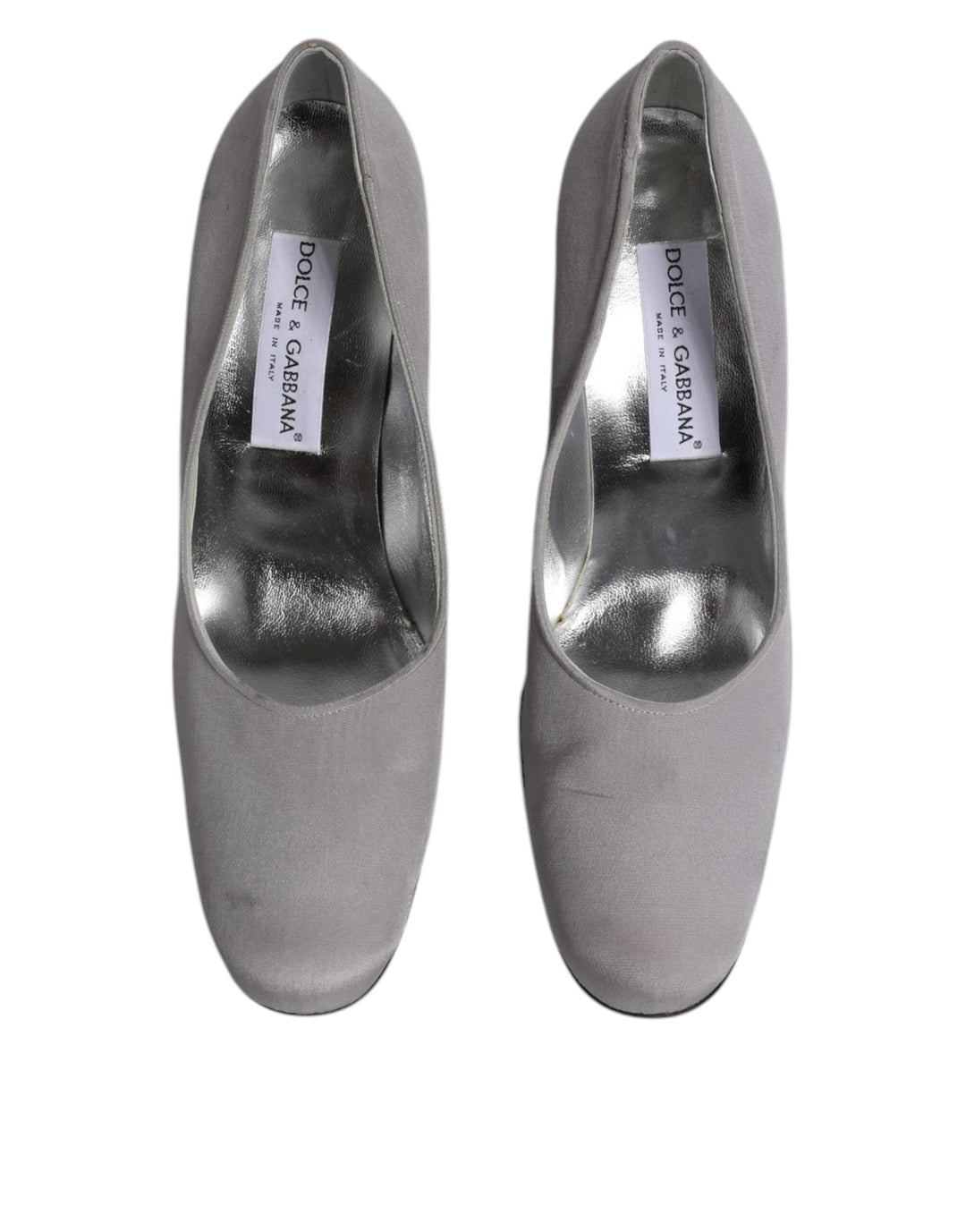 Women’s Dolce &amp; Gabbana Gray Suede Leather High Heel Pumps Shoes