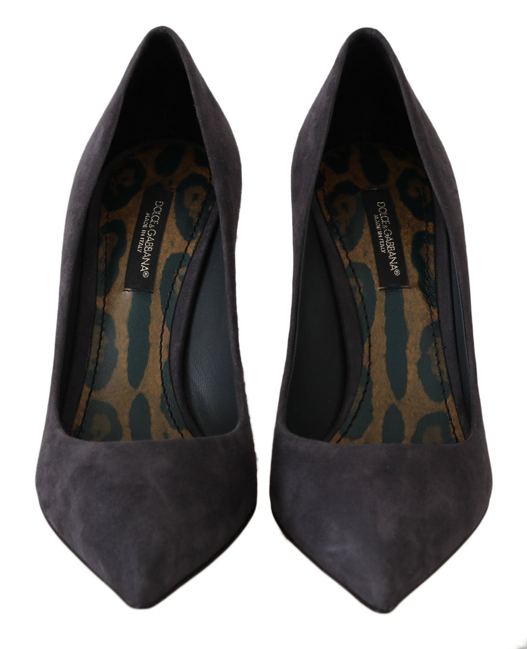 Women’s Dolce &amp; Gabbana Gray Suede Leather Stiletto Shoes Heels