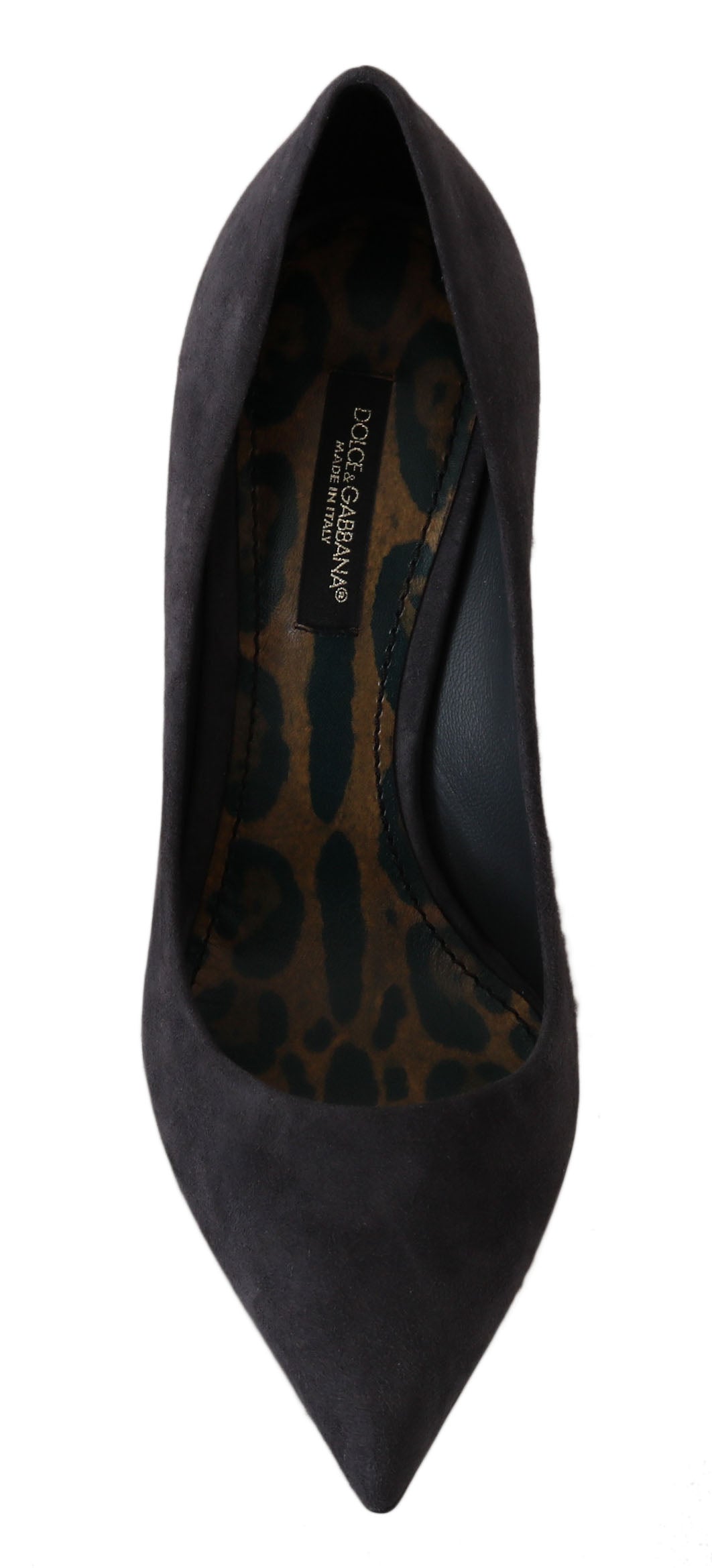Women’s Dolce & Gabbana Gray Suede Leather Stiletto Shoes Heels