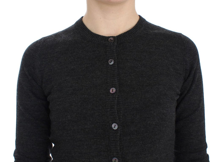 Women’s Dolce &amp; Gabbana Gray Wool Button Cardigan Sweater