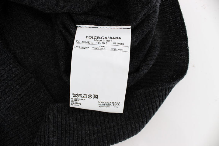 Women’s Dolce &amp; Gabbana Gray Wool Button Cardigan Sweater