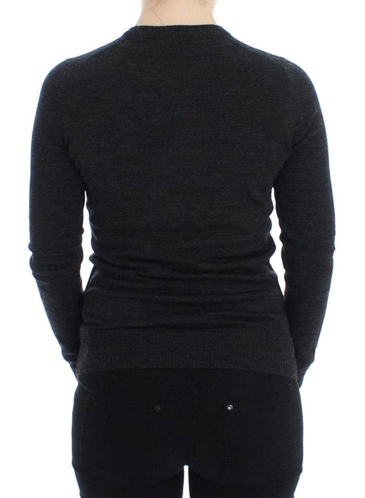 Women’s Dolce &amp; Gabbana Gray Wool Button Cardigan Sweater
