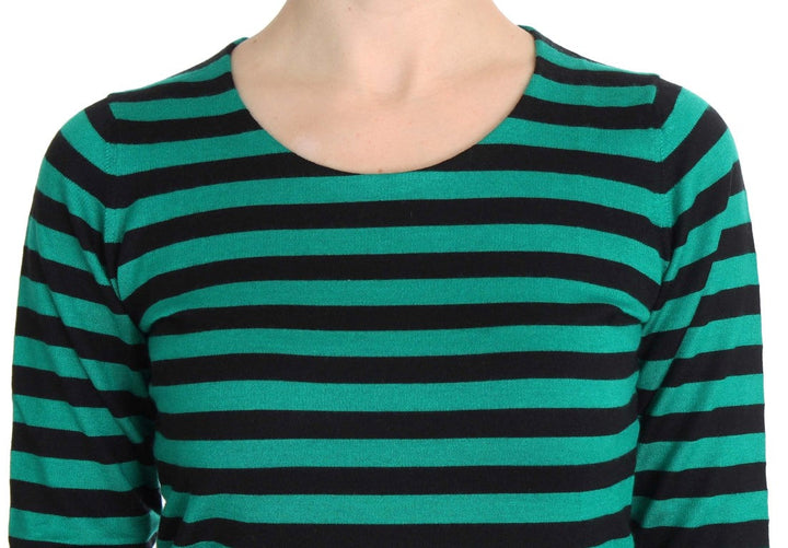 Women’s Dolce &amp; Gabbana Green Black Silk Cashmere Sweater