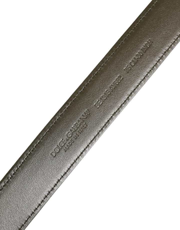Women’s Dolce &amp; Gabbana Green Camouflage Devotion Metal Buckle Belt