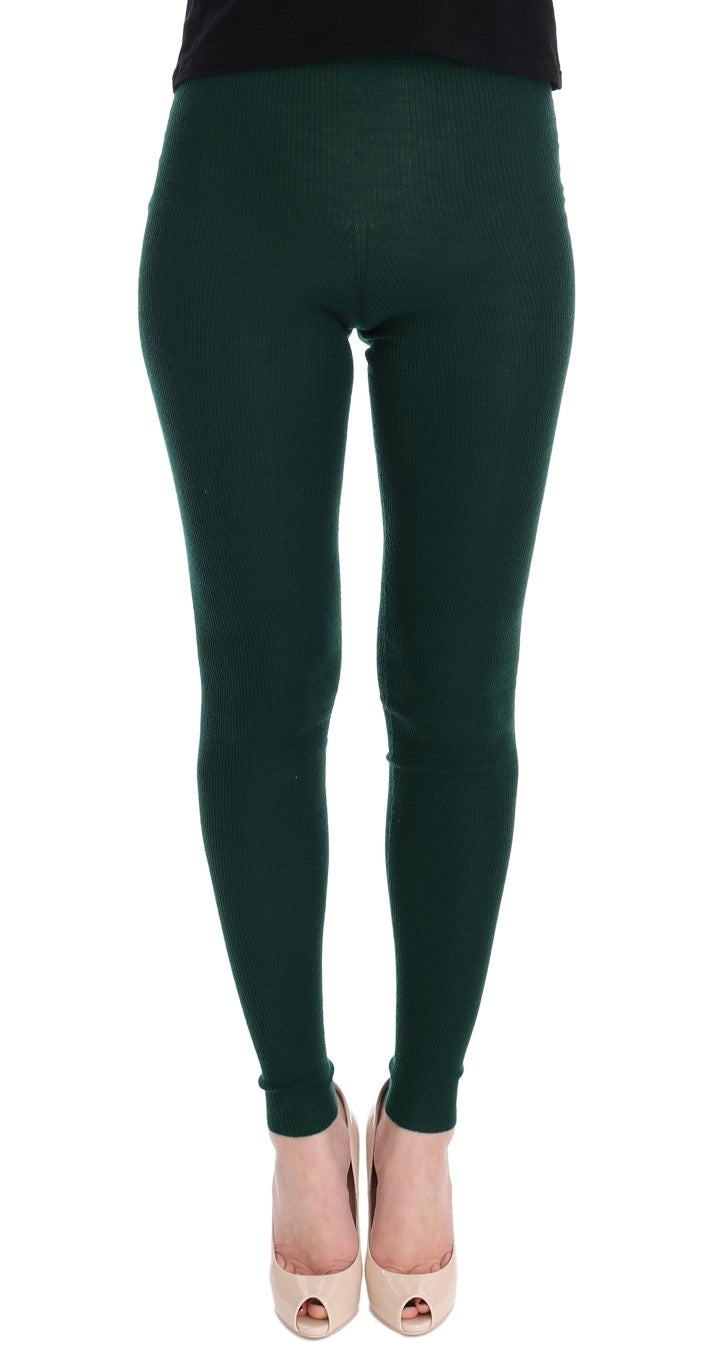 Women’s Dolce &amp; Gabbana Green Cashmere Stretch Tights