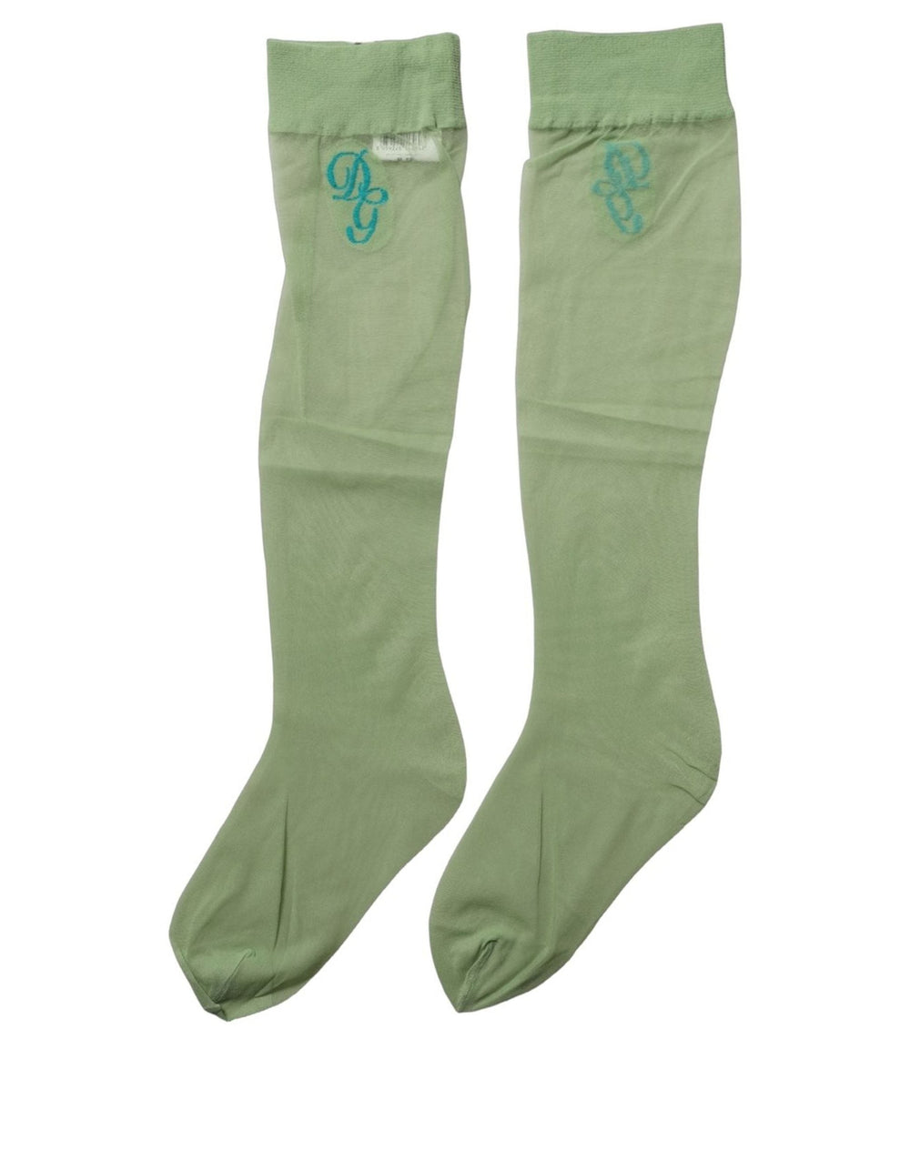 Women’s Dolce & Gabbana Green Knee High Sheer Nylon Accessory Socks