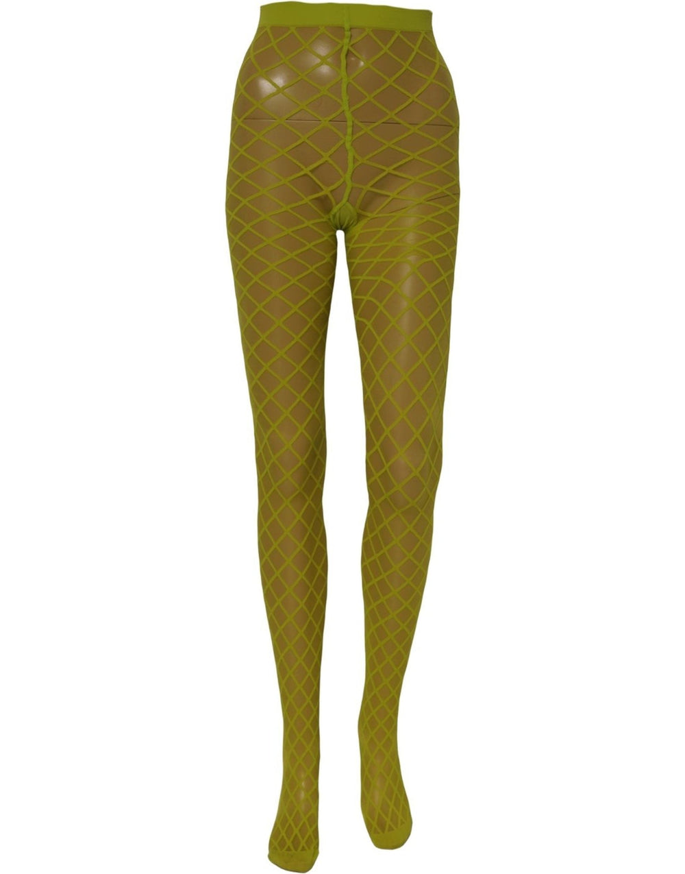 Women’s Dolce & Gabbana Green Nylon Fishnet Pantyhose Stockings Socks