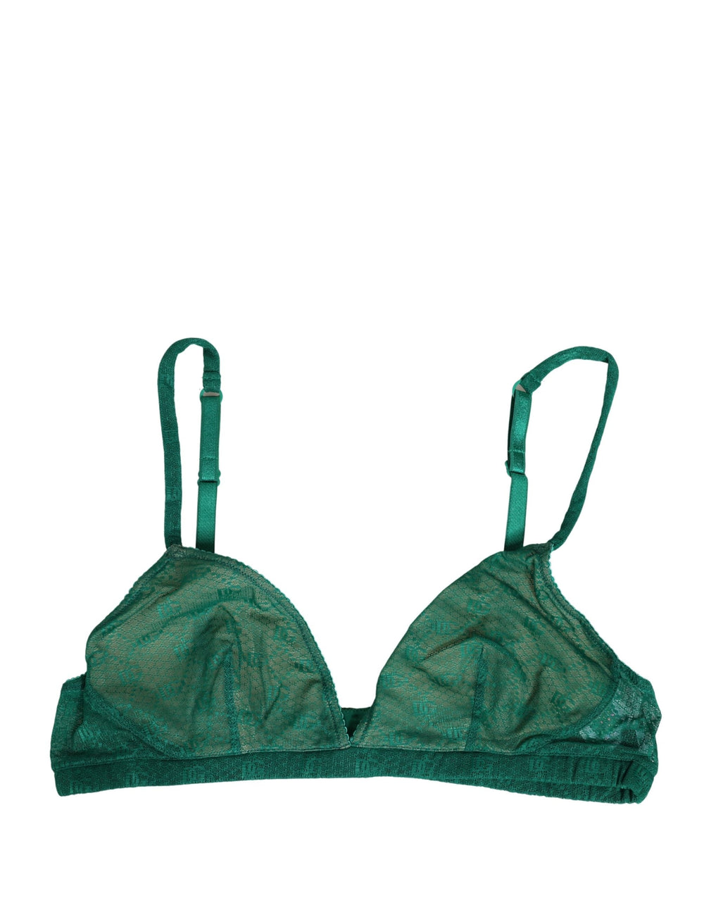 Women’s Dolce & Gabbana Green Nylon Stretch Soft Cup Brassiere Underwear