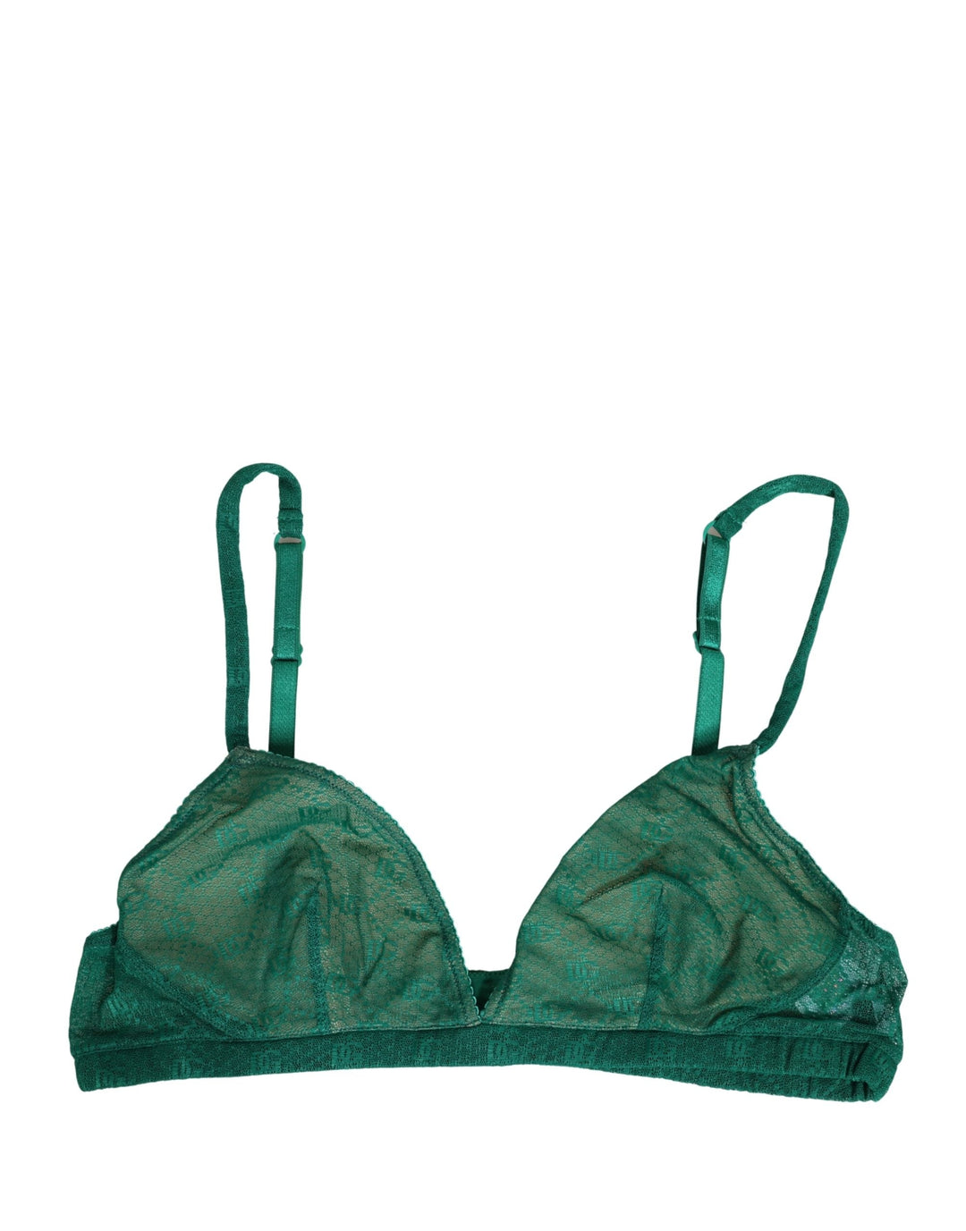 Women’s Dolce &amp; Gabbana Green Nylon Stretch Soft Cup Brassiere Underwear