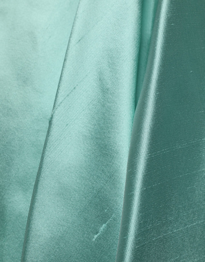 Women’s Dolce &amp; Gabbana Green Satin High-waisted Pleated A-line Midi Skirt