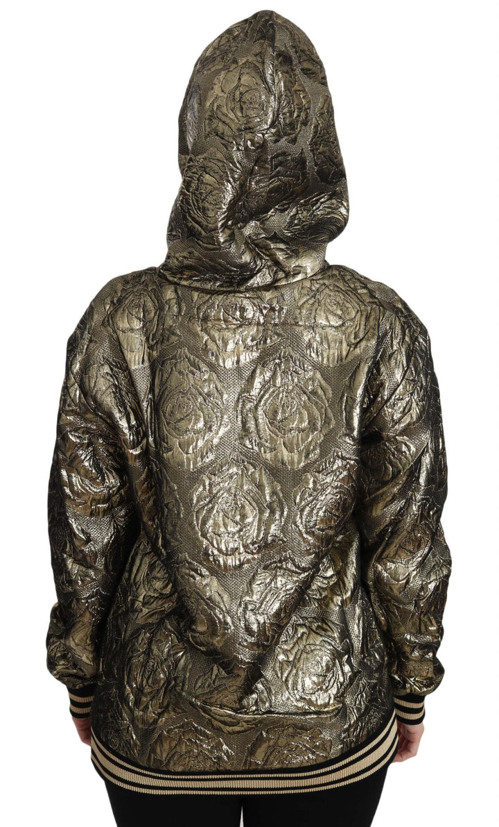 Women’s Dolce &amp; Gabbana Im the Queen Jaquard Gold Sweatshirt Hoodie