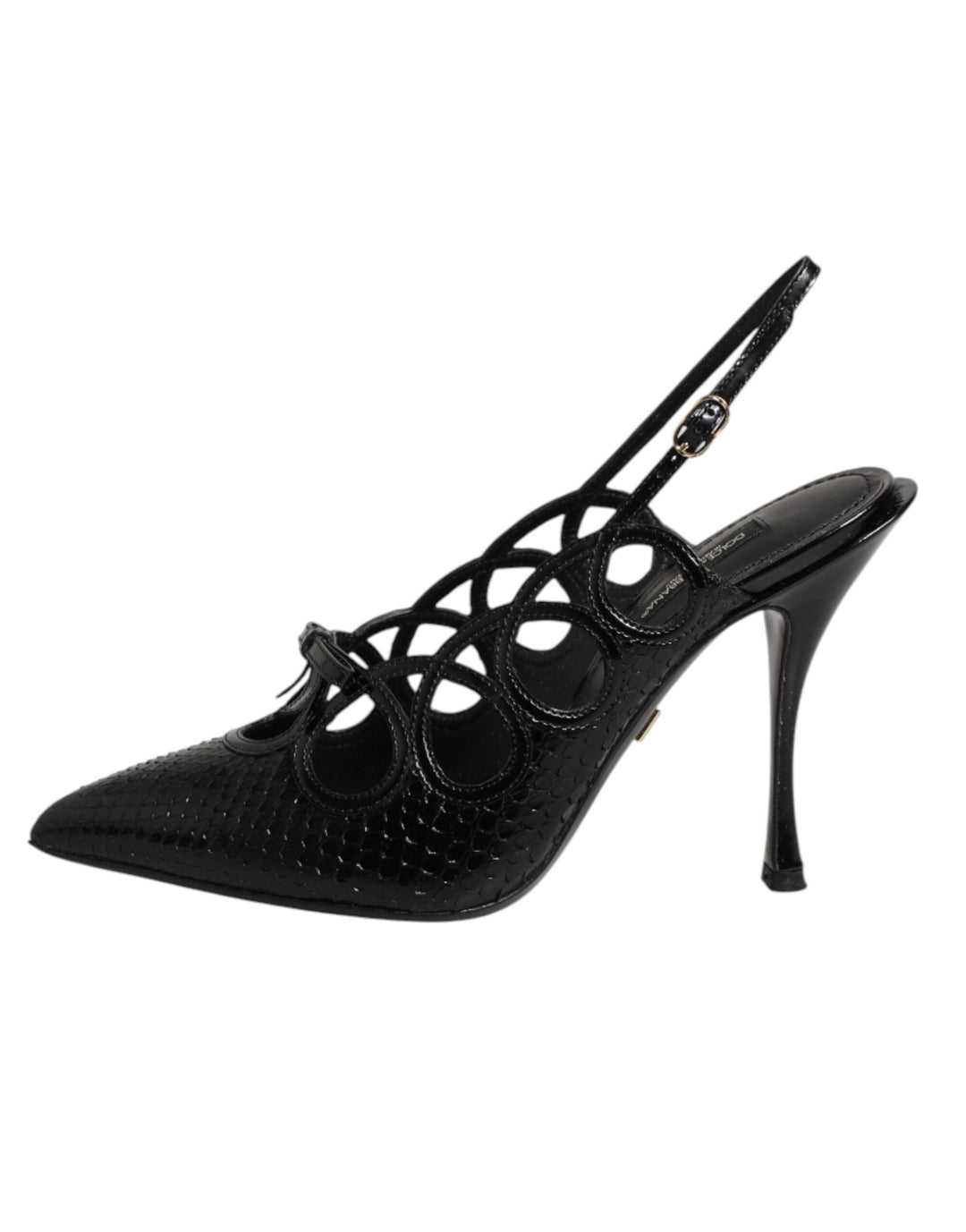 Women’s Dolce &amp; Gabbana Leather High Heels Slingback Shoes