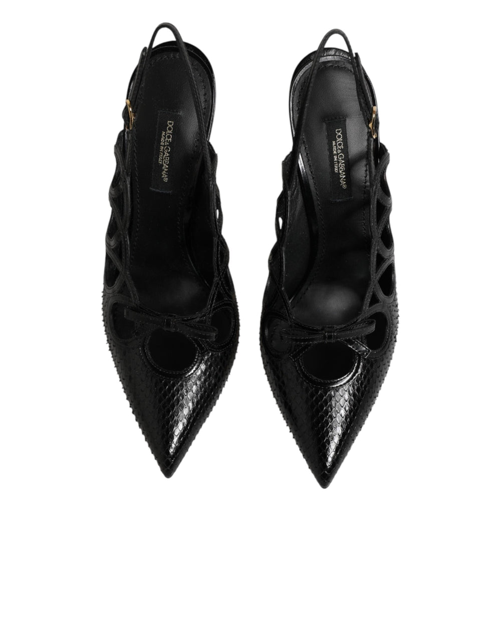 Women’s Dolce & Gabbana Leather High Heels Slingback Shoes