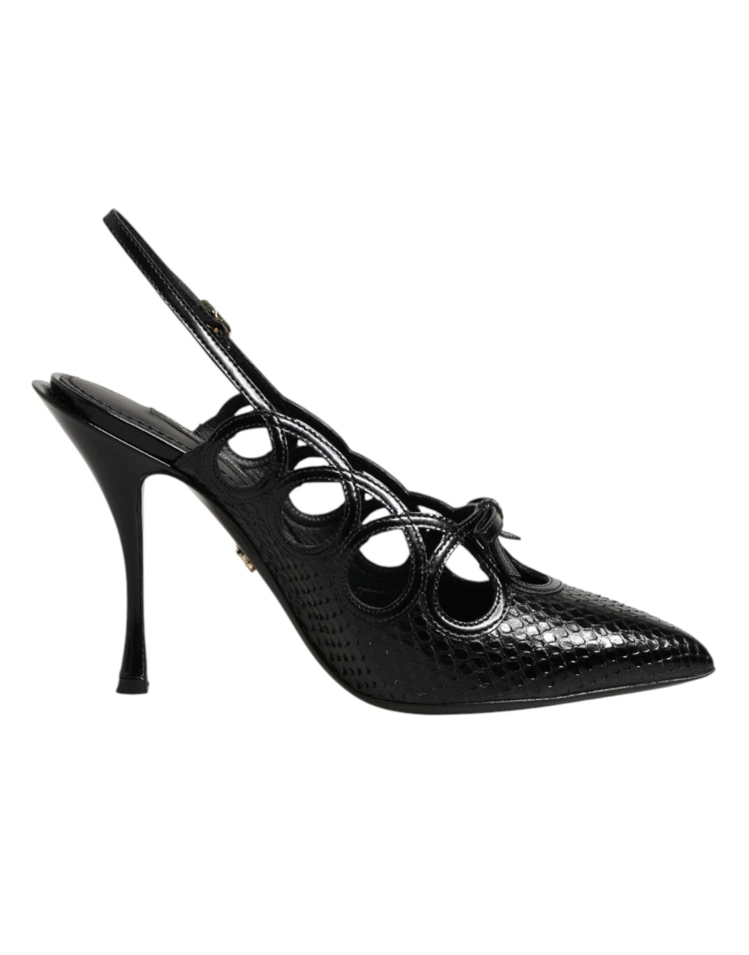 Women’s Dolce &amp; Gabbana Leather High Heels Slingback Shoes