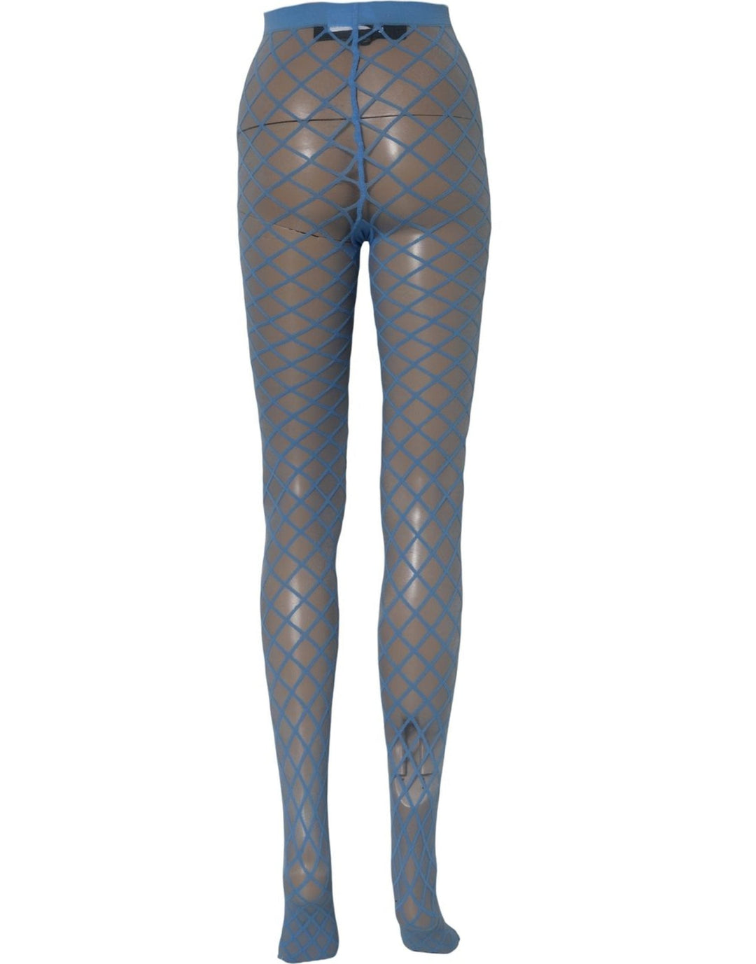 Women’s Dolce &amp; Gabbana Light Blue Nylon Fishnet Pantyhose Stockings Socks