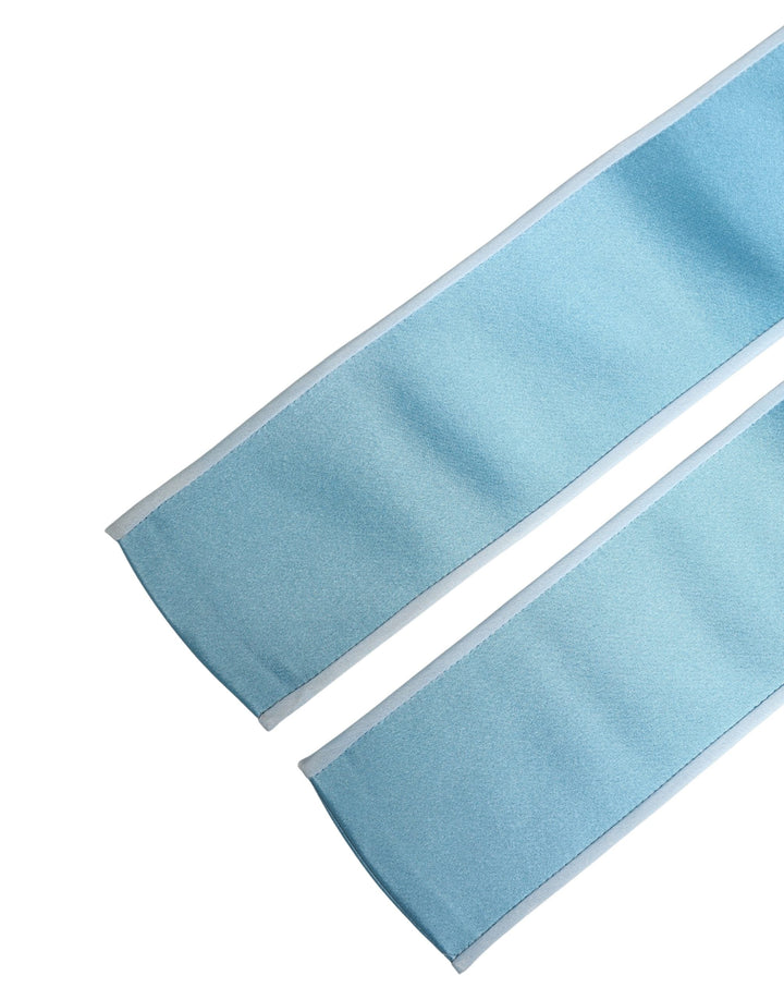 Women’s Dolce &amp; Gabbana Light Blue Silk Satin Waist Women Cintura Belt