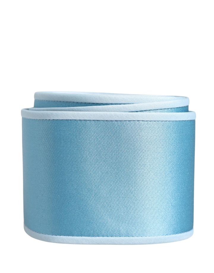 Women’s Dolce &amp; Gabbana Light Blue Silk Satin Waist Women Cintura Belt