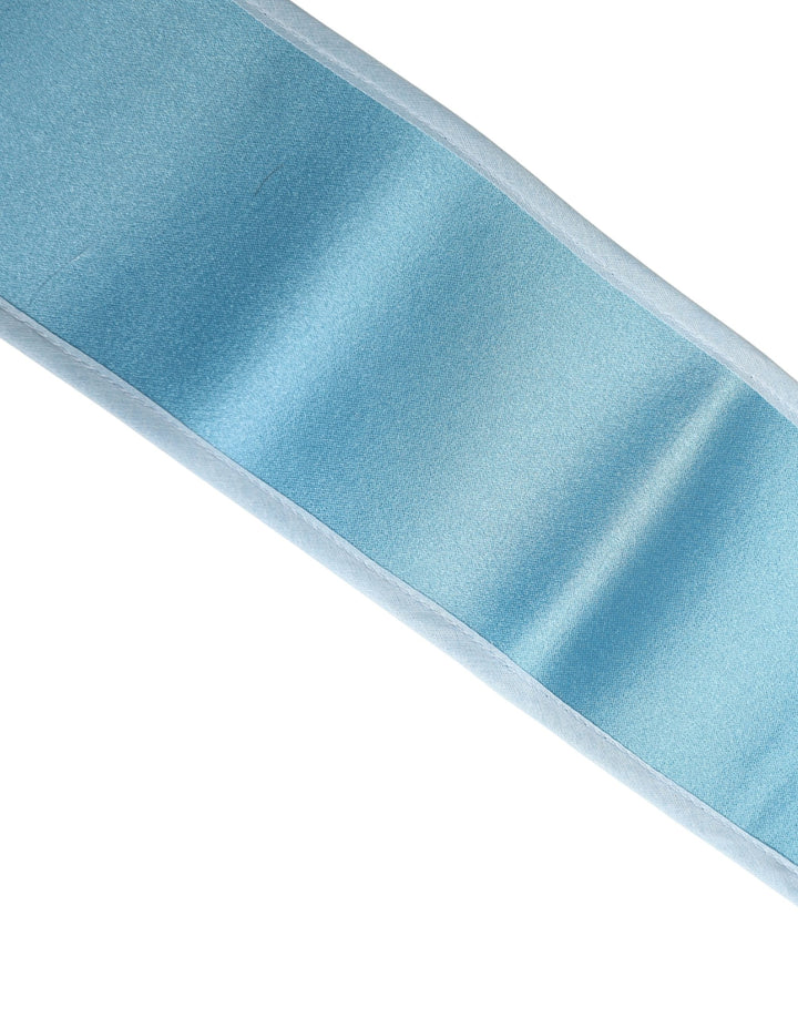 Women’s Dolce &amp; Gabbana Light Blue Silk Satin Waist Women Cintura Belt