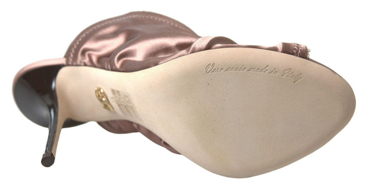 Women’s Dolce &amp; Gabbana Light Brown Slingback Corset Style Fastening Stiletto Heels