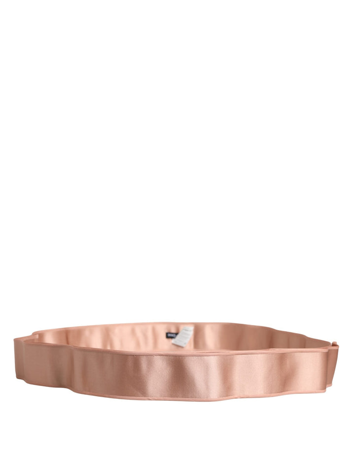 Women’s Dolce &amp; Gabbana Light Pink Silk Satin Waist Women Cintura Belt