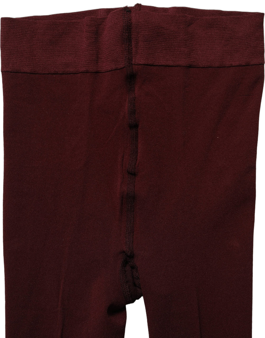 Women’s Dolce &amp; Gabbana Maroon Nylon Tights Stocking Pantyhose Socks