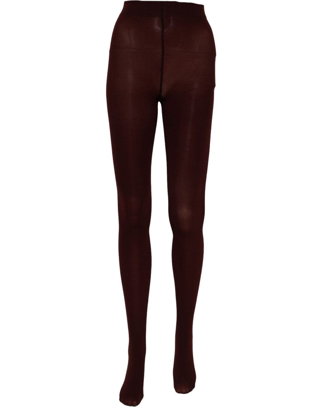 Women’s Dolce &amp; Gabbana Maroon Nylon Tights Stocking Pantyhose Socks