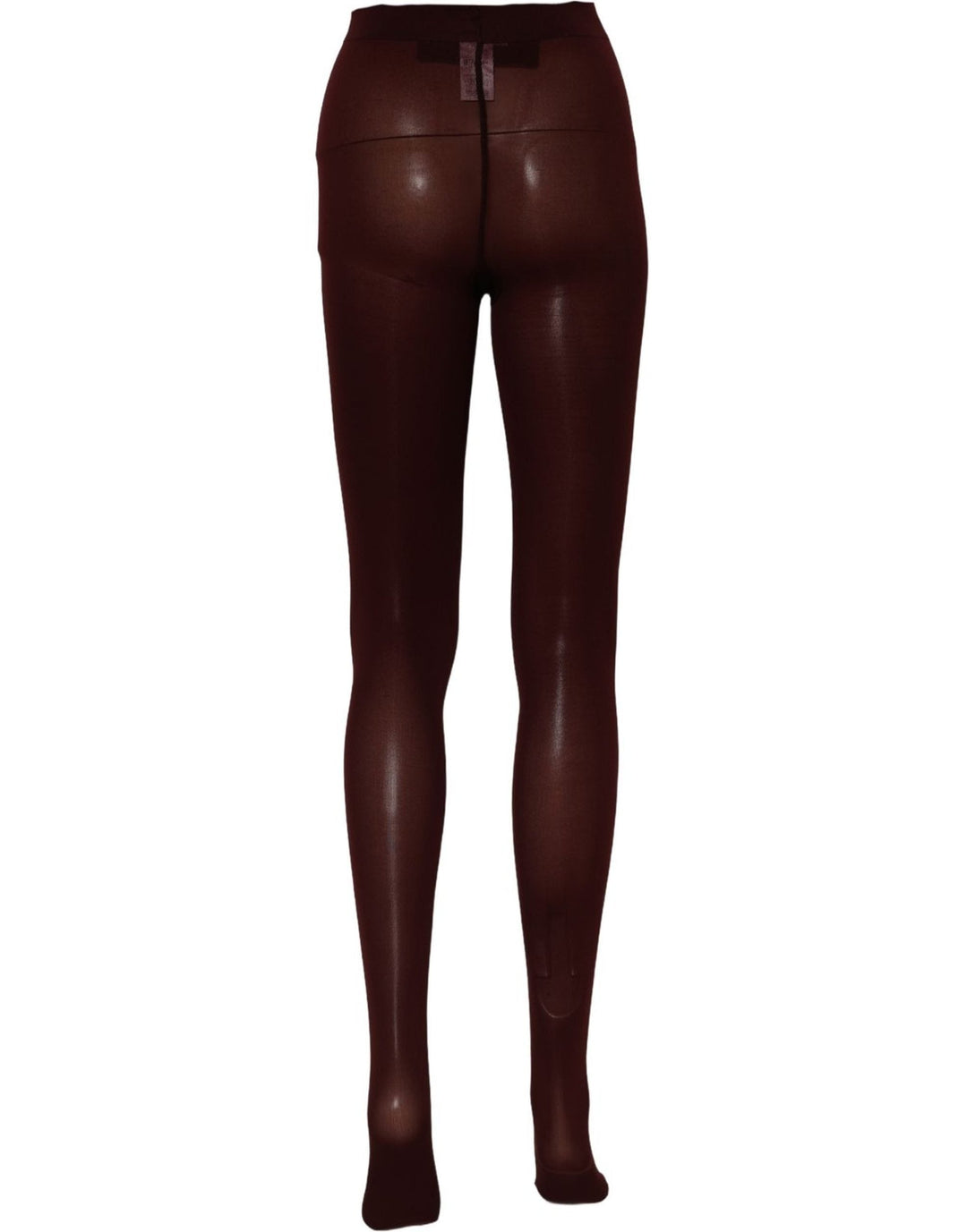 Women’s Dolce &amp; Gabbana Maroon Nylon Tights Stocking Pantyhose Socks