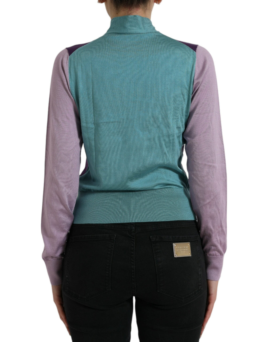 Women’s Dolce &amp; Gabbana Multicolor Bow Fastening Pullover Sweater