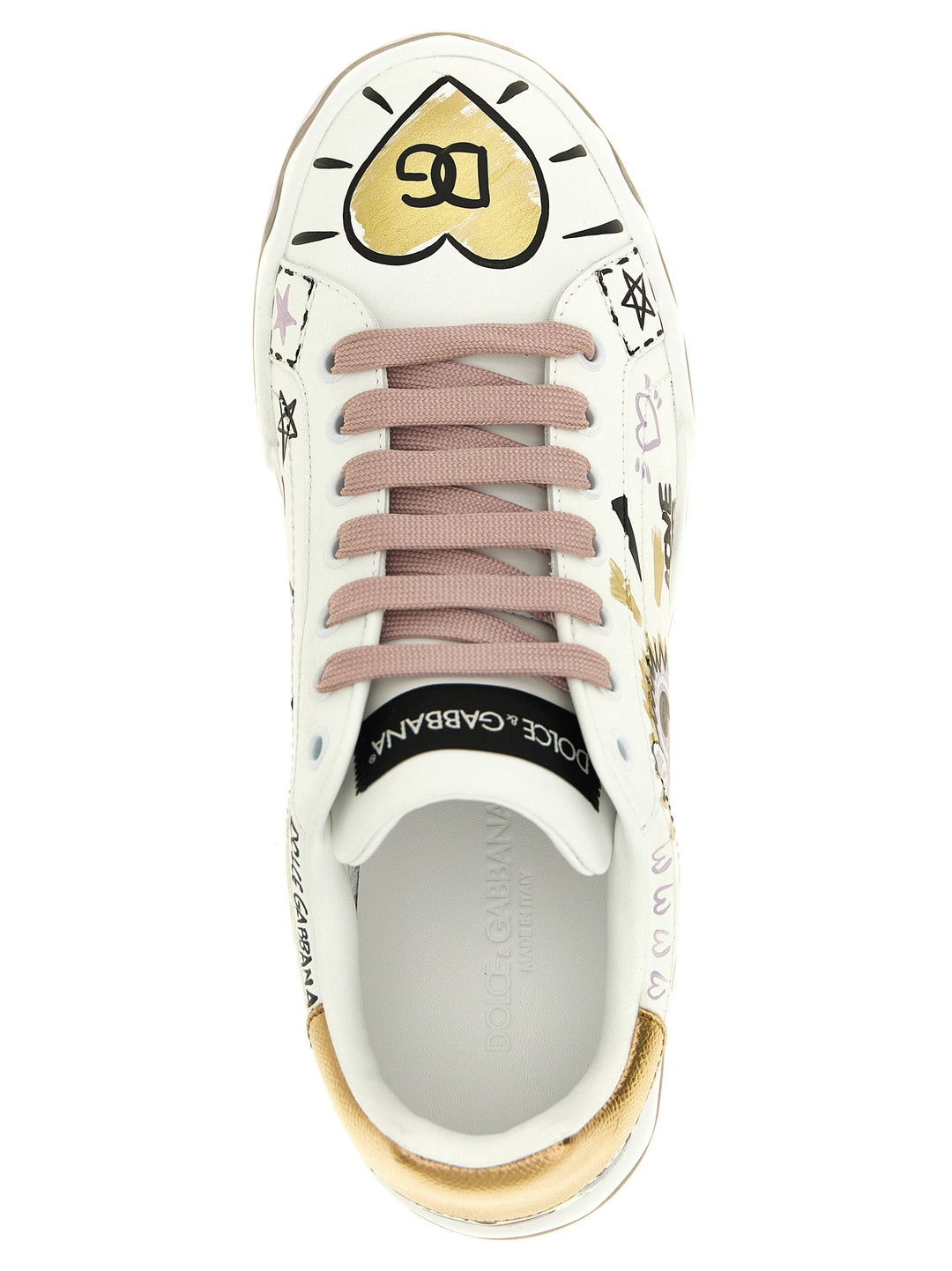 Women’s Dolce &amp; Gabbana Multicolor Calfskin Low Top Sneakers