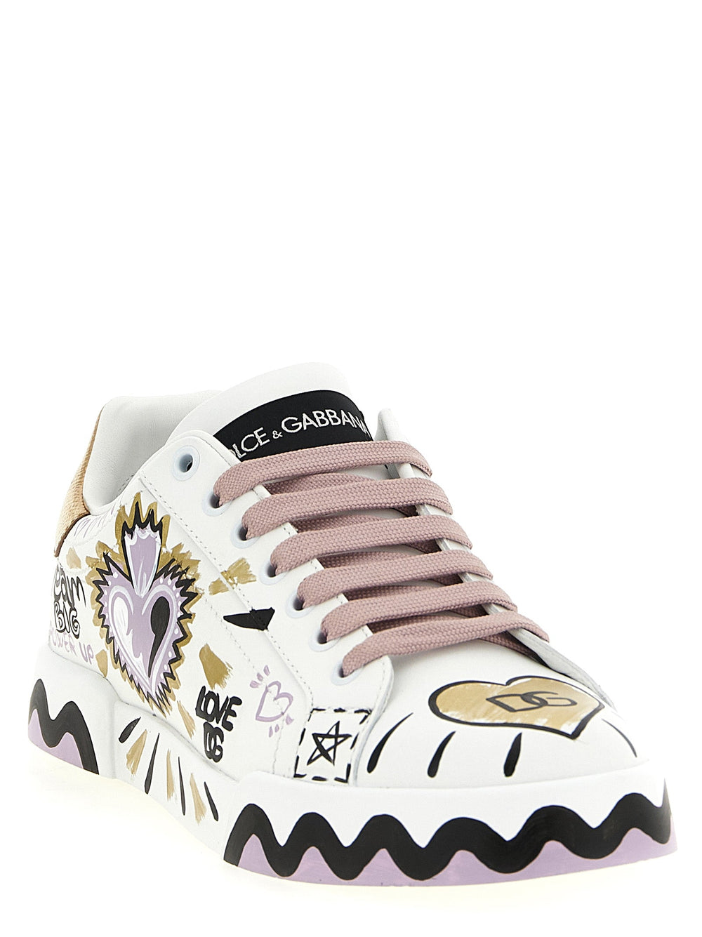 Women’s Dolce & Gabbana Multicolor Calfskin Low Top Sneakers
