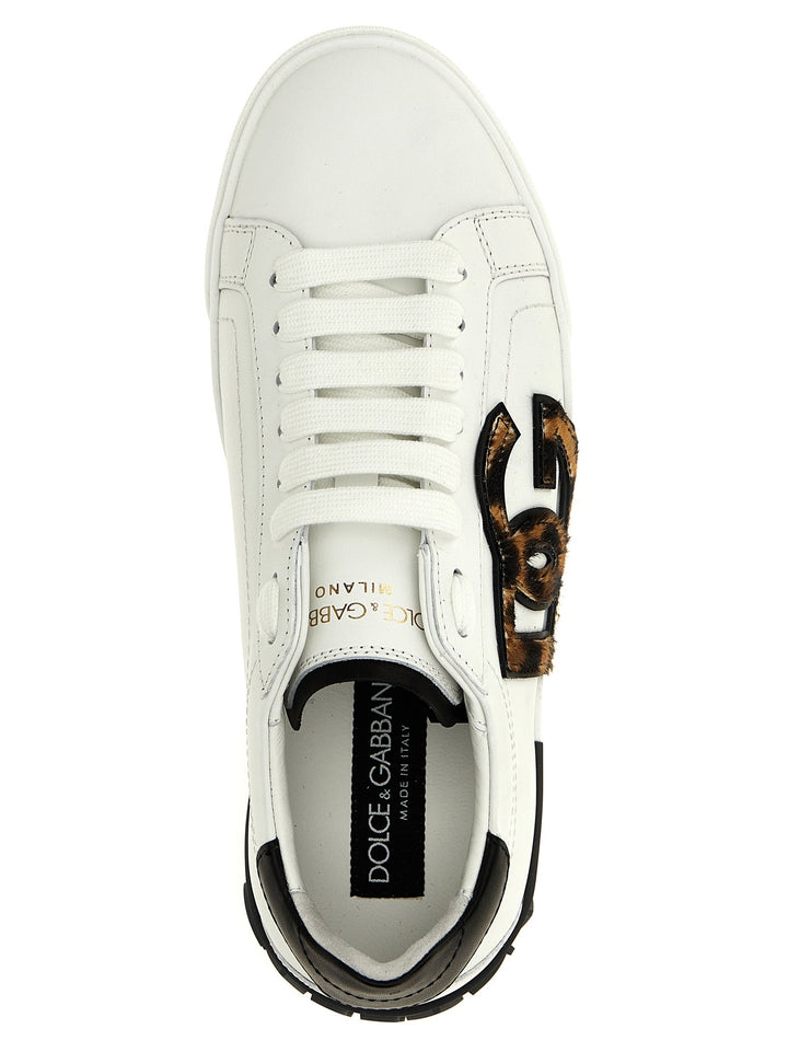Dolce &amp; Gabbana Multicolor Calfskin Low Top Sneakers