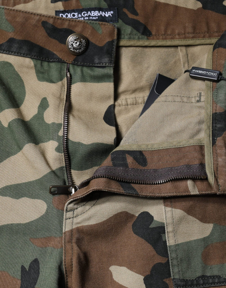Women’s Dolce &amp; Gabbana Multicolor Camouflage Cargo Pants