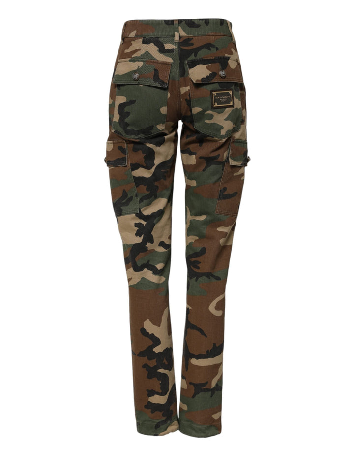 Dolce &amp; Gabbana Multicolor Camouflage Cargo Pants